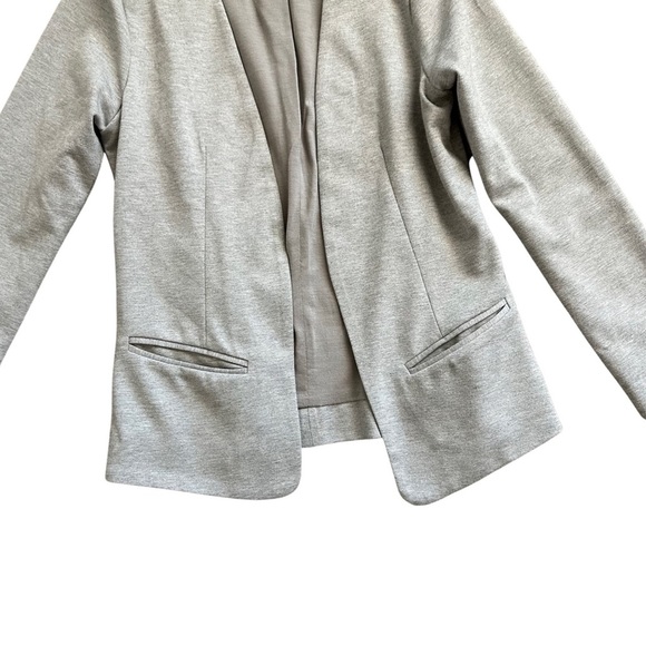 ASOS Collarless Heather Gray Knit Blazer LIKE NEW!! - Picture 10 of 12